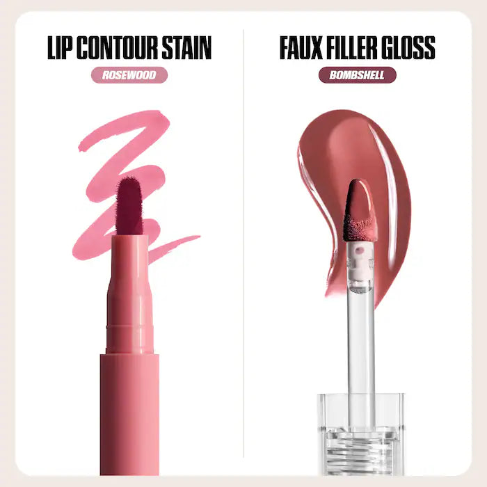 Huda Beauty Lip Stain and Lip Gloss Duo