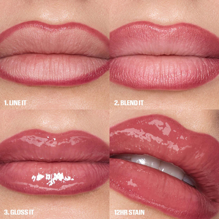 Huda Beauty Lip Stain and Lip Gloss Duo