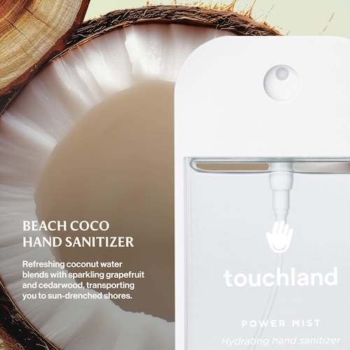 Touchland Power Mist Hydrating Hand Sanitizer Beach Coco