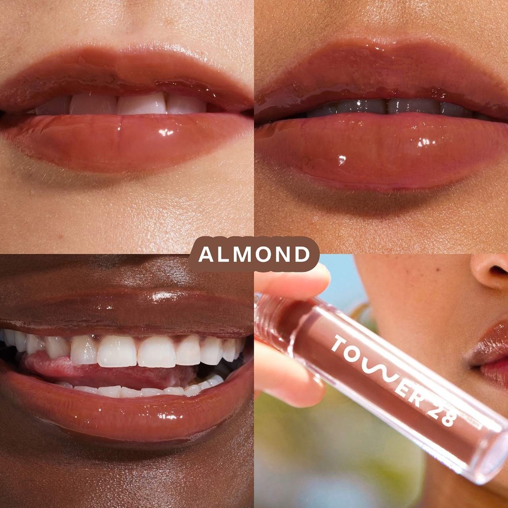 Tower 28 ShineOn  Lip Oil Jelly Almond 