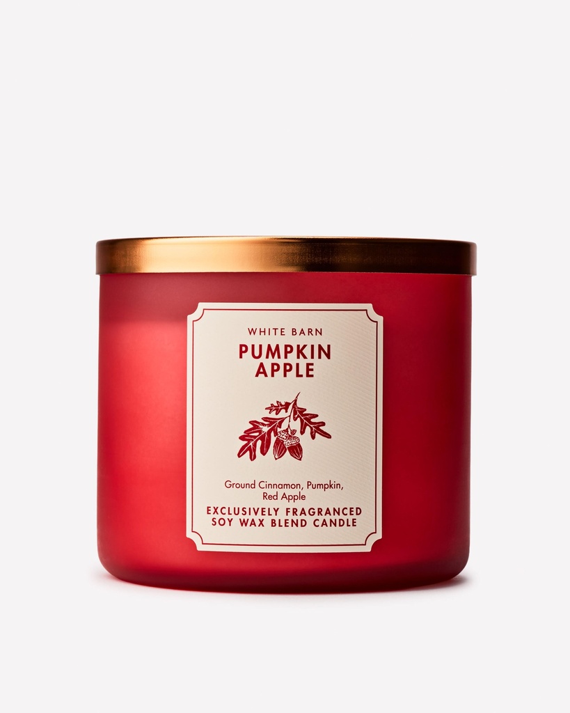 Bath and Body Works Pumpkin Apple 3-Wick Candle