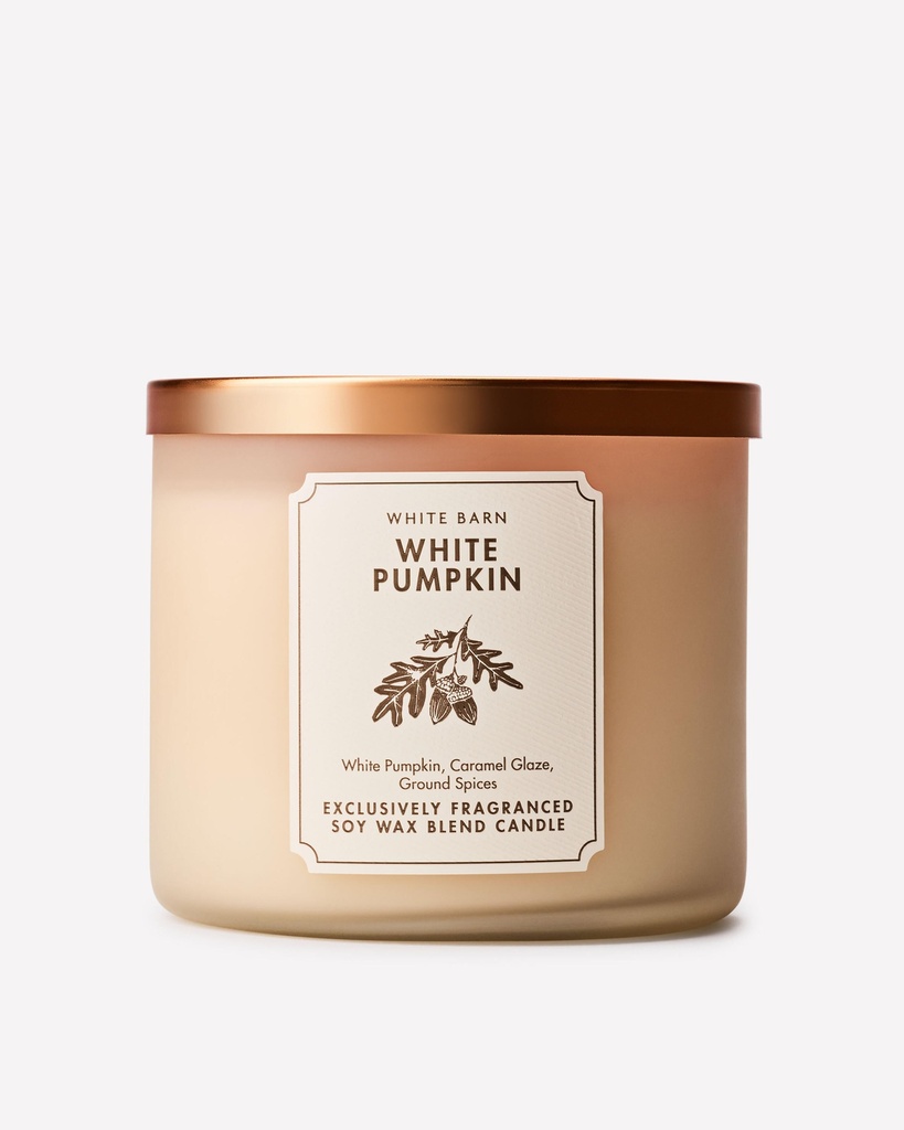 Bath and Body Works White Pumpkin 3-Wick Candle
