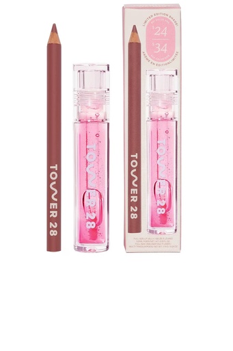 [BEESC-TW026] Tower 28 Line + Shine Lip Pencil and Lip Gloss Gift Set
